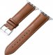 Crong Noble Band - Pasek ze skóry naturalnej do Apple Watch 38/40/41 mm (Mokka) 4