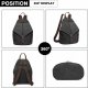 Accessorize Me Czarny Plecak Damski Miejski Canvas Havani 2