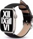Crong Noble Band - Pasek z naturalnej skóry do Apple Watch 42/44/45/49 mm (Black Noir) 3