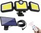Kinkiet LTC Lampa ścienna solarna regulowana LED LTC 20W z czujnikiem ruchu i zmierzchu + pilot 7