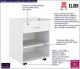 Elior Kontener biurkowy w kolorze białym - Bellano 11X 2