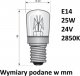 Żarówka do bramy garażowej 25 W E14 24 V 2