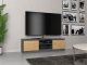 Topeshop Szafka RTV 120x40xH36 antracyt/artisan 3