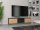 Topeshop Szafka RTV 140x40xH36 antracyt/artisan 2