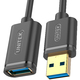 Kabel USB Unitek USB-A - USB-A 1 m Czarny (Y-C457GBK) 2