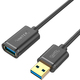 Kabel USB Unitek USB-A - USB-A 1 m Czarny (Y-C457GBK) 4
