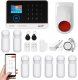 Huxgo Bezprzewodowy alarm GSM + WiFi HXA003 2G z aplikacją TUYA SMART - C7 + syrena bezprzewodowa 1