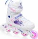 Rolki Raven Inlineskates Meia rekreacyjne regulowane białe r. 28-32 2