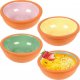 Excellent Houseware Naczynie do zapiekania / miska kamionkowa kokilka zestaw 140 ml 4 szt. 1