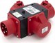 ELS Elektrotechnika Rozgałęźnik potrójny siłowy przenośny IP44 16A 5P 400V P030W 2