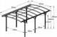 HDL Aluminiowa wiata samochodowa biała 505 x 300 12