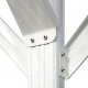 HDL Aluminiowa wiata samochodowa biała 505 x 300 10