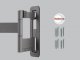 One For All Obrotowy uchwyt One For All WM5660 do TV 42-100 max 90kg, regulowana stopa 4