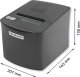 Qoltec Drukarka paragonowa | bonowa | termiczna | USB 10