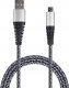 Kabel USB 2GO USB-B - micro-B 1 m Srebrny (795951) 1