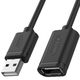 Kabel USB Unitek USB-A - USB-A 5 m Czarny (Y-C418GBK) 2