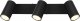 Lampa sufitowa Globo Przysufitowa lampa Robby 57911-3B z regulacją czarna chrom 4
