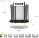 Trampolina ogrodowa Zipro Jump Pro OUT z siatką zewnętrzną 4FT 127cm 8