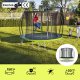 Trampolina ogrodowa Zipro Jump Pro Premium z siatką wewnętrzną 8FT 252cm 2