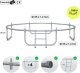 Trampolina ogrodowa Zipro Jump Pro Premium z siatką wewnętrzną 8FT 252cm 3