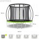 Trampolina ogrodowa Zipro Jump Pro Premium z siatką wewnętrzną 8FT 252cm 9