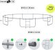 Trampolina ogrodowa Zipro Jump Pro Premium z siatką wewnętrzną 16FT 496cm 3