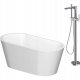 Wanna Cersanit SET B722: Wanna wolnostojąca owalna CREA 160x75 z baterią wolnostojącą CREA chrom (S601-141) 1