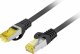 Lanberg Patchcord kat.6a S/FTP LSZH CU 2m fluke passed czarny 2
