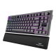 Klawiatura PREYON PREYON SILENT CLAW TKL YELLOW + Podkładka pod nadgarstki Falcon Soft TKL 1