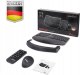 Klawiatura + mysz Perixx Perixx PERIDUO-606A DE, 3-in-1 keyboard and mouse set, wireless, ergon., black 3