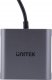 Adapter USB Unitek V1404B USB-C - HDMI x2 Srebrny (V1404B) 3