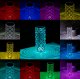 Lampa stołowa Smart Hardware KRYSZTAŁOWA LAMPA ŚWIECĄCA LED 16