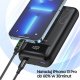 Powerbank Awei AWEI PowerBank P169K 20000mAh 22.5W czarny/black wyświetlacz + kable PD/Lightning 3