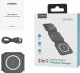 Ładowarka Choetech Magnetyczna ładowarka indukcyjna Choetech T588-F 3w1 15W (czarna) 5