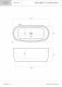 Wanna Hagendsen&Smith Vasta Reno wolnostojąca 170x78 biała połysk 3