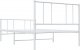 vidaXL vidaXL Metalowa rama łóżka z wezgłowiem i zanóżkiem, biała, 90x200 cm 8