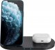 Ładowarka Canyon CANYON WS-202, 2in1 Wireless charger, Input 5V/3A, 9V/2.67A, Output 10W/7.5W/5W, Type c cable length 1.2m, PC+ABS,with PU part ,180*86*111.1mm, 0.185Kg,Black 2
