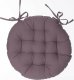 Atmosphera Poduszka na krzesło 38cm okrągła taupe 1