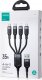 Kabel USB Joyroom USB-A - 2x USB-C + Lightning + microUSB 1.2 m Czarny (JYR776) 5