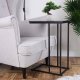 Trends4You Stolik kawowy metalowy czarny boczny 40x26x58 cm 4