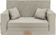 Blomster Rozkładana sofa piankowa dziecięca jasny szary 1