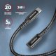 Kabel USB Axagon USB-C - USB-C 1 m Czarny (BUCM32-CF10AB) 2