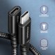 Kabel USB Axagon USB-C - USB-C 1 m Czarny (BUCM32-CF10AB) 3