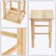Kadax Taboret Stołek Kuchenny Drewniany Krzesło 43,5 cm 10