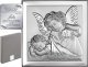 Beltrami Srebrny obrazek z wizerunkiem Aniołka z latarenką, kwadratowy z napisem 12x12 cm Uniwersalny 3