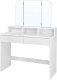 Glamour Toaletka z trójdzielnym lustrem 100 cm GLAMOUR 4