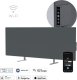 Aeno Premium Eco* Smart Heater, 700W, Tempered glass, Infrared+convection heating type, LED display, Plug type: Europe (E/F type), GREY 8