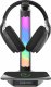 PREYON Stojak na słuchawki Heron Beak RGB, ładowarka, hub USB (PHB41B) 2