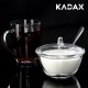 Kadax Cukiernica Szklana Z Przykrywką Pojemnik Na Cukier 6