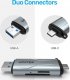 Czytnik Unitek SD/microSD USB-A 5Gbps/USB-C szary (R1010A) 3